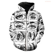 Abstract Animal Tiger Eyes Mens Zipper Hoodie Fashion Casual 2022 Hot Sale Teens Hip Hop Tops Sweatshirts Cool Long Sleeve Size:XS-5XL