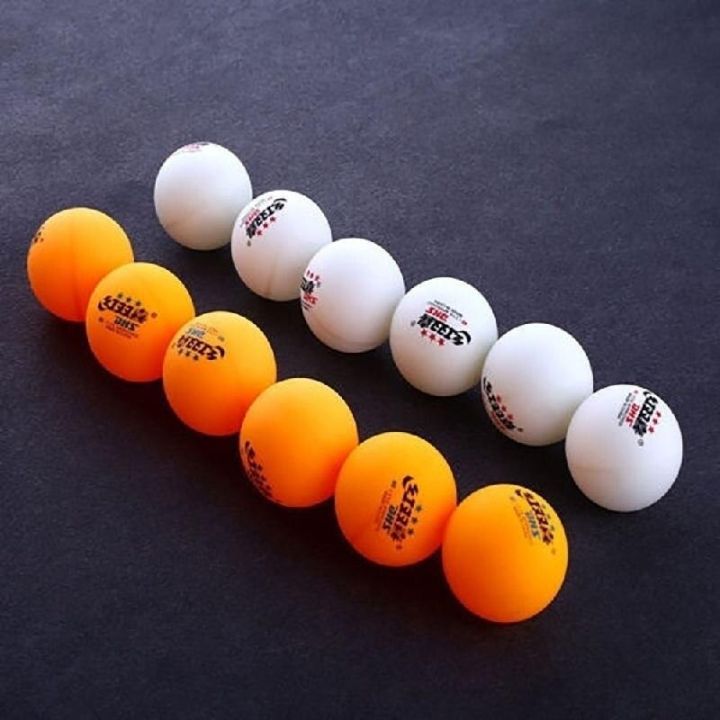 6ชิ้นใหม่ลูกปิงปองระดับมืออาชีพ40มม-ลูกปิงปอง-abs-ส้มสีขาวการแข่งขันการฝึกอบรมขั้นสูงสมัครเล่น