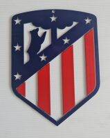 โลโก้ แอตเลติโก มาดริด Atletico Madrid ขนาดสเกล 18 * 13.5 เซนติเมตร เหล็กตัดเลเซอร์พ่นสี 2K สีพ่นรถยนต์ภายนอกสวยงามคงทนไม่ลอกไม่รอดไม่เป็นสนิม