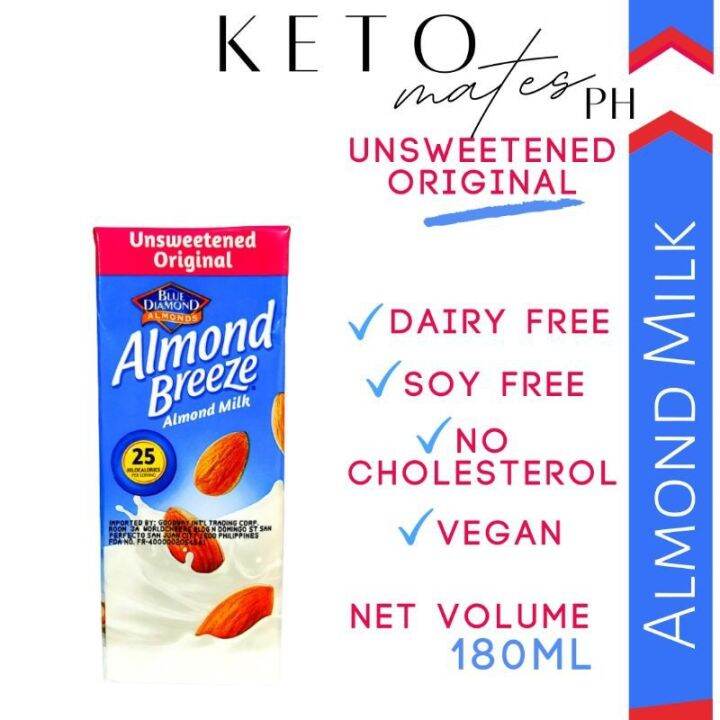 Almond Breeze Almond Milk Unsweetened Original 180mL Lazada PH
