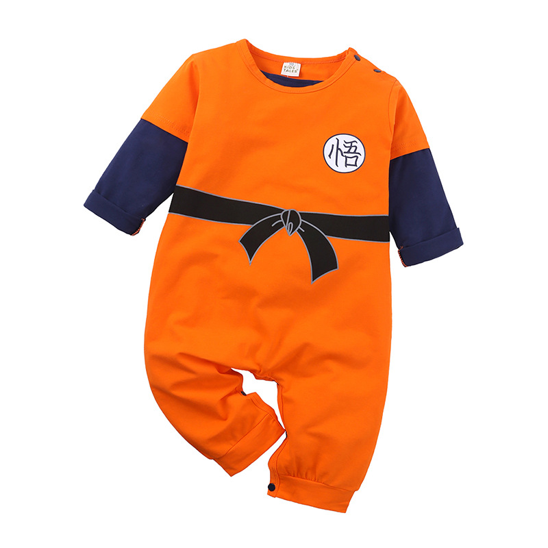 Baby Girls Dragon Ball Goku Costume Baby Boys Romper Jumpsuit Bodysuit Outfits 