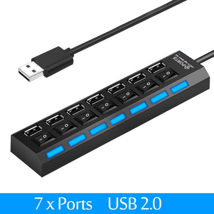 usb-2-0-hub-usb-hub-2-0-usb-splitter-hub-ใช้อะแดปเตอร์ไฟ-4-7-พอร์ตหลาย-expander-usb-3-0-hub-พร้อมสวิตช์-30-ซม-kdddd