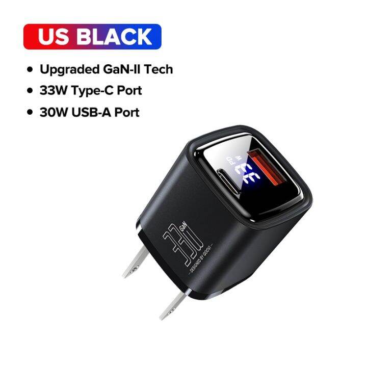 qoovi-33w-อุปกรณ์ชาร์จ-gan-usb-type-c-อะแดปเตอร์เครื่องชาร์จเร็วเครื่องชาร์จติดผนัง-pd-usb-c-qc3-0-pd