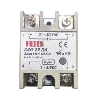 Ssr-10da 25a 10a Ssr-40da Ssr-25da โมดูลโซลิดสเตทรีเลย์โมดูล3-32โวลต์อินพุต Dc 24-380โวลต์คุณภาพสูงจ่ายไฟ Ac