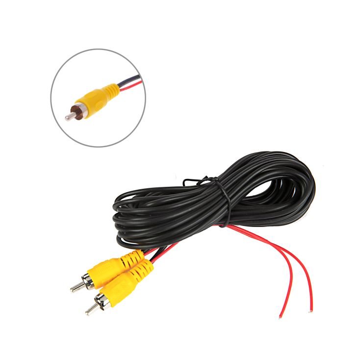 hippcorn-reverse-camera-video-cable-for-car-rear-view-parking-universal-6m-wire-match-with-multimedia-monitor-with-power-cable-cables-converters