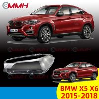 BMW X5 X6 F15 F16 2014-2018 เลนส์ไฟหน้า ฝาครอบไฟหน้า ไฟหน้ารถยนต์ ไฟหน้าสําหรับ ฝาครอบไฟหน้าตรงรุ่น ฝาครอบเลนส์  headlamp cover ไฟหน้า โคมไฟหน้า ฝาครอบเลนส์