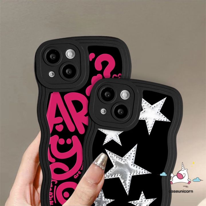 เคสดูเดิลตัวอักษรหลากสีน่ารักสำหรับ12c-redmi-10-9a-a1-10c-9t-10a-9c-9-a1-redmi-note-10-11-pro-9s-8-10s-11s-9-poco-x3-mi-11t-pro-nfc-pro-m3เรียบง่ายเคสขอบลอน-tpu-นิ่มรูปดาว