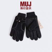 ต้นฉบับ THE NORTH FACE MUJ MUJ Waterproof Windproof Anti-slip Touchscreen Gloves Keep Warm Outdoor Cycling Leather Mens Gloves Winter