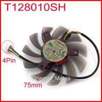 【CW】 DC BRUSHLESS FAN T128010SH 12V 0.25A 75mm 40x40x40mm For ASUS GTX560 HD5870 Graphics Card Cooling Fan 4Wire 4Pin