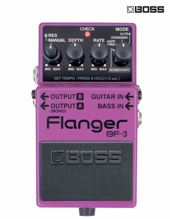 boss-bf-3-flanger-เอฟเฟคกีตาร์-เสียง-flanger-แยกช่องเสียบกีตาร์-เบส-มี-tap-tempo-ในตัว-แถมฟรีถ่านพร้อมใช้งาน