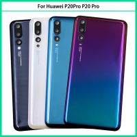 For Huawei P20 Pro Battery Back Cover 3D Glass Panel P20Pro Rear Back Door Battery Housing Case Camera Lens Adhesive Replace