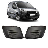 รถด้านหน้ากันชนล่าง Fog Light Cover Grilles สำหรับ Citroen Berlingo Peugeot Partner 2015 2016 2017 2018 2019พลาสติกด้านข้าง