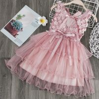 Girls Clothes 2021 New Summer Princess Dresses Flying Sleeve Kids Dress Elsa Anna Party Girls Dresses Children Clothing 1-10Y