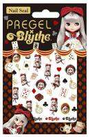 PREGEL X BLYTHE NAIL SEAL DARK RABBIT HOLE,สติ๊กเกอร์ติดเล็บน้องบลายด์