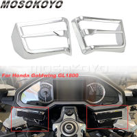 อุปกรณ์เสริมรถจักรยานยนต์ด้านหน้า Chrome ลำโพง Grille สำหรับ Honda Goldwing GL 1800 F6B GL1800 2018-2021 2019 2020ลำโพง