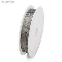 ○ 1 Roll/lots 0.3/0.45/0.5/0.6mm Resistant Strong Line Stainless Steel Wire Tiger Tail Beading Wire For Jewelry Making Finding