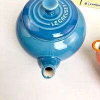 Original Le Creuset Ceramic Teapot 800ml(Orange Red, Sea Blue)