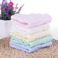 Nicewarm 3pcs Dish Cloth 100% Cotton Washed Gauze Six Layers Pleated Washed Small Square 30x30cm Scouring Cloth Handkerchief