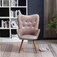 Wingback เก้าอี้ปุยเก้าอี้ทานอาหารข้างนอก Taupe เก้าอี้โต๊ะเก้าอี้ไม้ Sillas Para Barra De Cocina อะคริลิคเก้าอี้แบบนอร์ดิก Meta