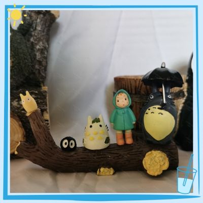 Cute Anime Totoro Figurines Miyazaki Cartoon Decoration Figures Fairy Garden Ornament Kawaii Home Room Decor Desk Accessories