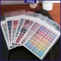 Yiha สติกเกอร์ 1 แพ็ค  3 ชิ้น สติกเกอร์  ทรงกลม หลากสีสัน Circular stickers มีสินค้าพร้อมส่ง