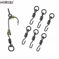 ☞▦☌ 25 Piece Carp Fishing Swivels Snaps with Solid Ring Quick Change Fishing Hook Swivels Accessories AE008