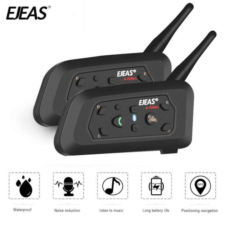 Ejeas V Pro M Motorcycle Helmet Bluetooth Intercom Interphone