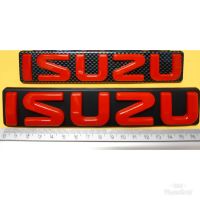 โลโก้กระจัง isuzu สีแดง  dmax 07-11