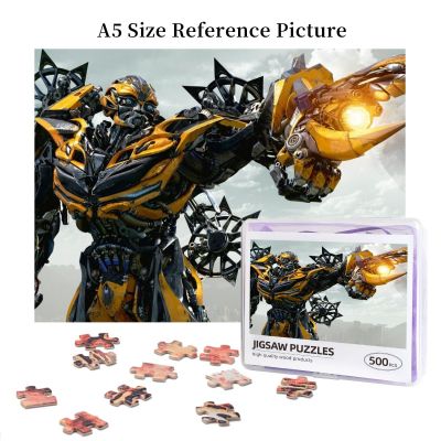 Bumblebee, Transformers Wooden Jigsaw Puzzle 500 Pieces Educational Toy Painting Art Decor Decompression toys 500pcs