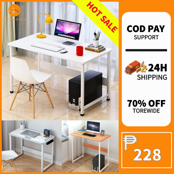 HG Modern Desk High Quality Computer Desk Study and Computer Table Solid Wood Desk Home Office