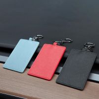 ☬✜ Leather Keychain Holder Card Cover For Tesla Model Prevent Your Keys From Being Lost Keychain For Bag Key Card Protector Cover