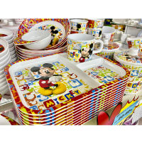 [ขายแยกชิ้น] จานเมลามีน ช้อนส้อมเด็ก ถาดหลุม ถ้วยน้ำเด็ก มิกกี้ฟันแทซ  Disney Mickey Mouse Superware ศรีไทยซุปเปอร์แวร์ / 1 ชิ้น ; items sell SEPERATELY