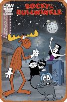 Rocky &amp; Bullwinkle (2014) #2โปสเตอร์การ์ตูนอนิเมะโลหะดีบุกโบราณแผ่นลงนาม8X12นิ้ว