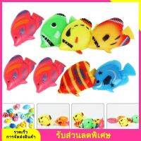 8pcs รุ่นปลาปลอมแบบจำลองปลาถังตกแต่งปลาจำลองการจำลองการตกแต่งปลาลอย