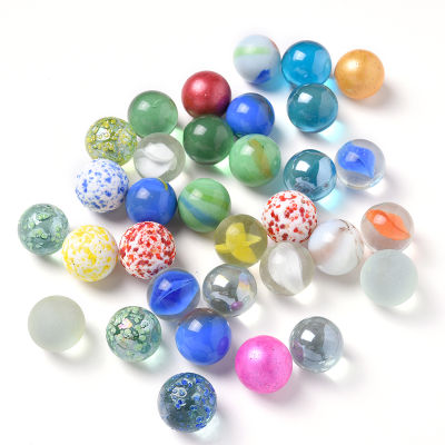 50 Pcs of glass ball 16 mm cream console game pinball machine cattle small marbles pat toys parent-child machine beads