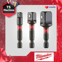 MILWAUKEE 48-32-5033 แปลงหัวบล็อค Impact Socket Adapter Set 3 ชิ้น 1/4, 3/8, 1/2