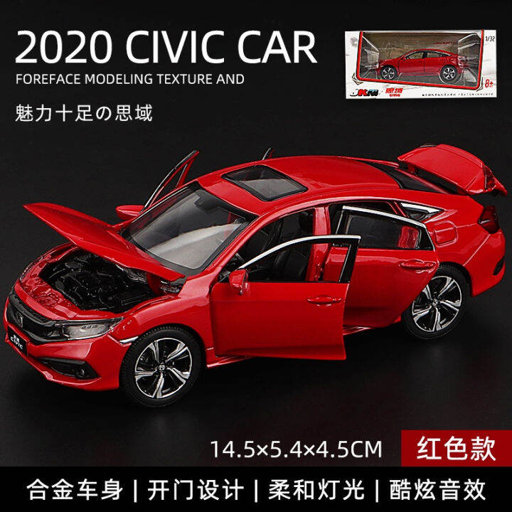 โมเดลรถ-honda-civic-fc-rs-อัตราส่วน-1-36-สีดำ