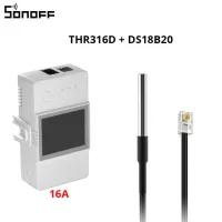 Sonoff TH Origin / THELITE สวิตช์อัจฉริยะ Wi-Fi 16A / 20A โมดูลอัตโนมัติอัจฉริยะ ไร้สาย พร้อมเซนเซอร์อุณหภูมิ ความชื้น