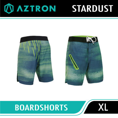 Aztron Stardust Green Boardshorts ไซส์XL กางเกงขาสั้น กางเกงกีฬา กางเกงสำหรับกีฬาทางน้ำ เนื้อผ้า polyester เนื้อผ้ายืดหยุ่นกระชับพอดี ใส่สบาย