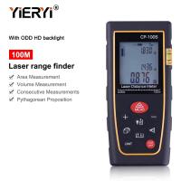 Yieryi เลเซอร์เครื่องวัดเมตร CP-100S เลเซอร์อุปกรณ์หาพิกัดมือถือความยาว100เมตรการวัดระยะทางสีดำแปลกๆ