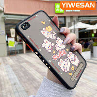 YIWESAN เคสสำหรับ Xiaomi Redmi 5 5A 5 PLus,เคสลายการ์ตูนกระต่ายน่ารักบางเคสแข็งผิวเกล็ดหิมะขอบสี่เหลี่ยมปลอกซิลิโคนนิ่มคลุมทั้งหมดเคสป้องกันเลนส์กล้อง