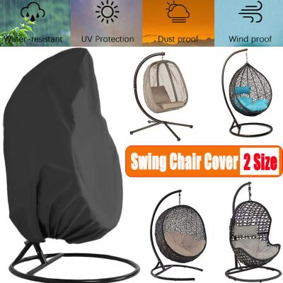 Waterproof Outdoor Garden Hanging Egg Rattan Swing Patio Chair Dust Cover With Zipper Protective Case For Outdoor Furniture