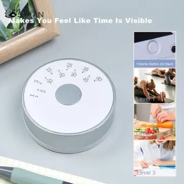 Visual Countdown Timer, Oversize Classroom Visual Timer for Kids and  Adults, Durable Mechanical Kitchen Timer Clock 