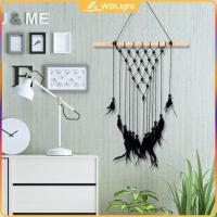 WBLight Macrame ผ้าม่านแขวนผนังพรมงานฝีมือตกแต่งผนังของขวัญประดับ