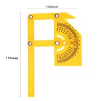 เครื่องค้นหามุมเครื่องมือวัดมุมไม้บรรทัดวัดมุมอุปกรณ์ช่างไม้0เพื่อ180 Protractors สำหรับงานไม้เครื่องมือลำเลียงมุมพลาสติก