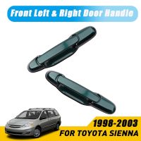 Rear Outside Exterior Sliding Door Handle Pair Set for 1998-2003 Sienna Rear Driver and Passenger Side Green