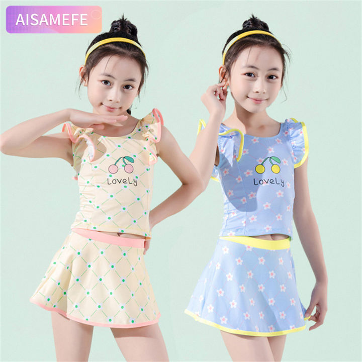 AISAMEFE Swimwear Girls 2023 New Tow-Pieces Fashionable 5-9 Year Old ...