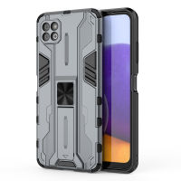 Samsung Galaxy A22 5G Case , RUILEAN Slim Lightweight Double Layer Rugged Shockproof and Dropproof Bracket Protective Case Cover for Samsung Galaxy A22 5G