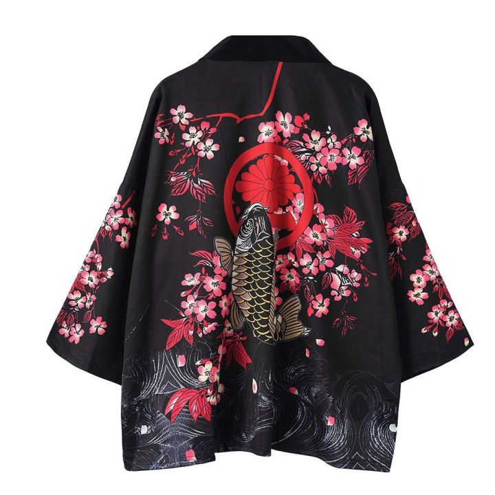 yukata-เครื่องแต่งกายแนวสตรีทญี่ปุ่นสำหรับผู้ชาย-ชุดกิโมโนญี่ปุ่นเครื่องแต่งกายแฟชั่นเสื้อผ้าคอสเพลย์อนิเมะฮาโอริ