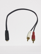 HCMCÁP CHUYỂN JACK 3.5MM CÁI SANG 2 ĐẦU BÔNG SEN-C36